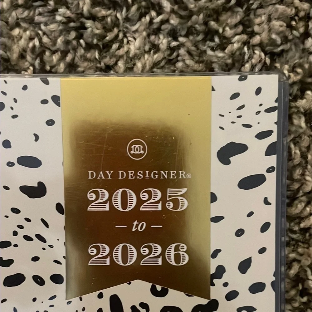 Blue Sky Day Designer 2025-2026 Planner - Black and White