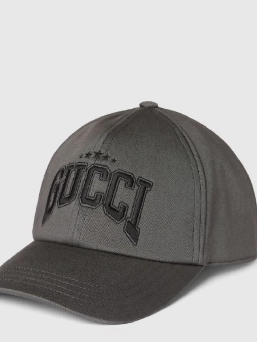 NWT Gucci embroidered logo cotton baseball cap hat - size M; Rtl $560