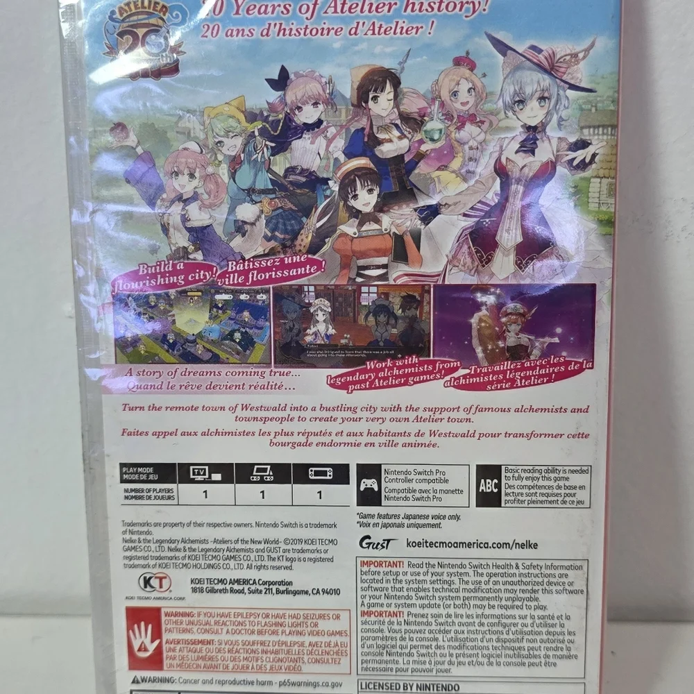☀Nelke & The Legendary Alchemists ~Ateliers of the New World~ (Switch) BRAND NEW