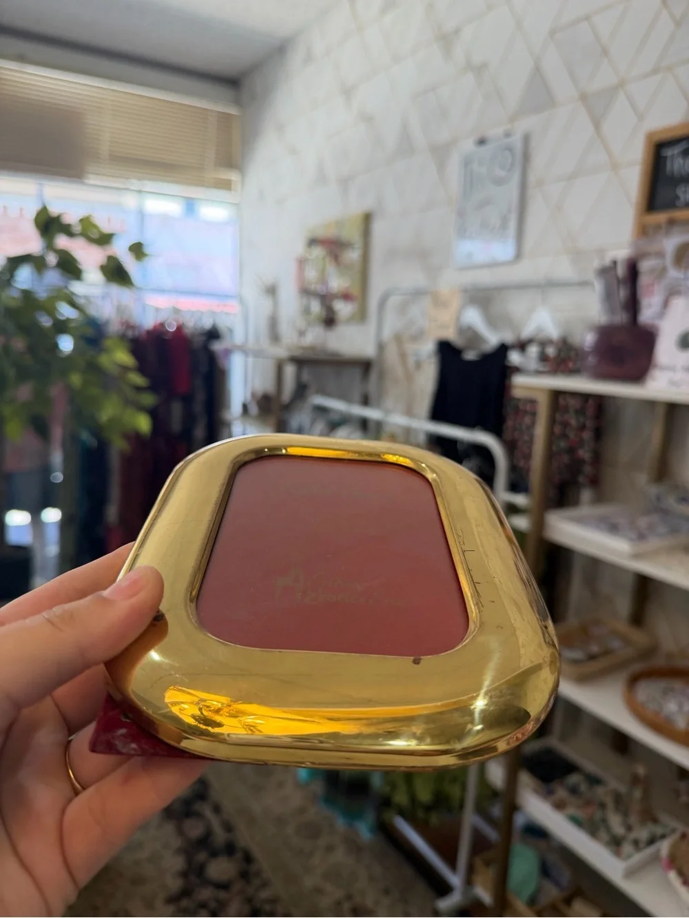 Gold Oval Picture Frame