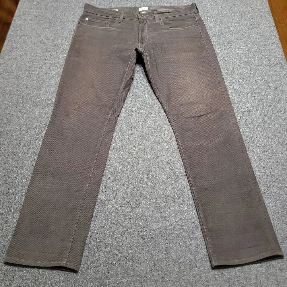 J Crew Pants Mens 34x30 Grayish 484 Slim Corduroy Jeans Stretch Preppy Casual