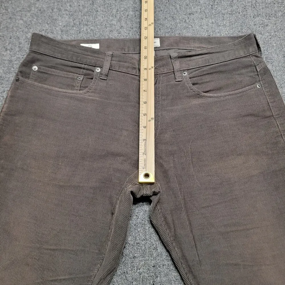 J Crew Pants Mens 34x30 Grayish 484 Slim Corduroy Jeans Stretch Preppy Casual