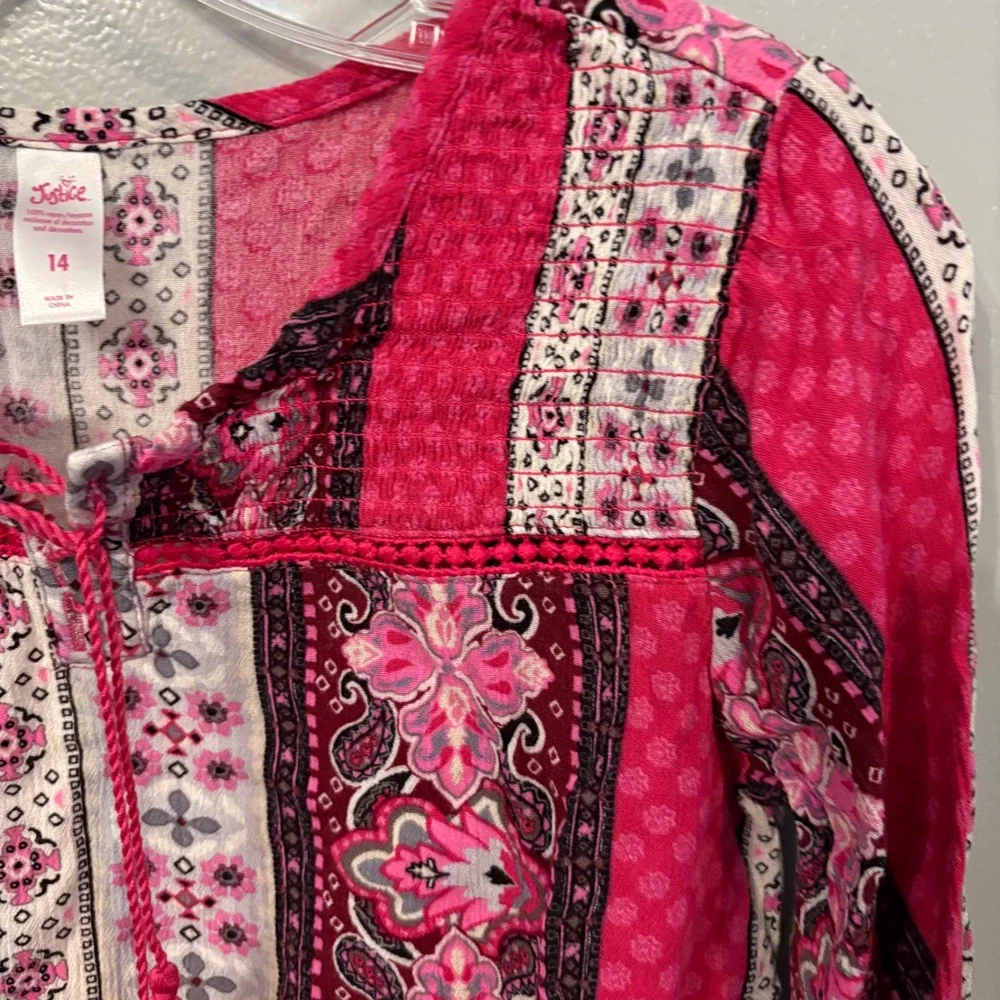 Justice pink paisley