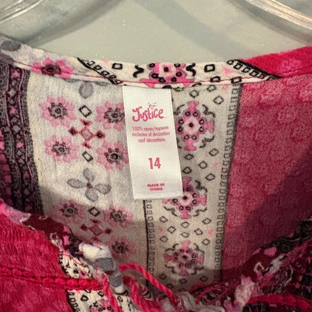 Justice pink paisley