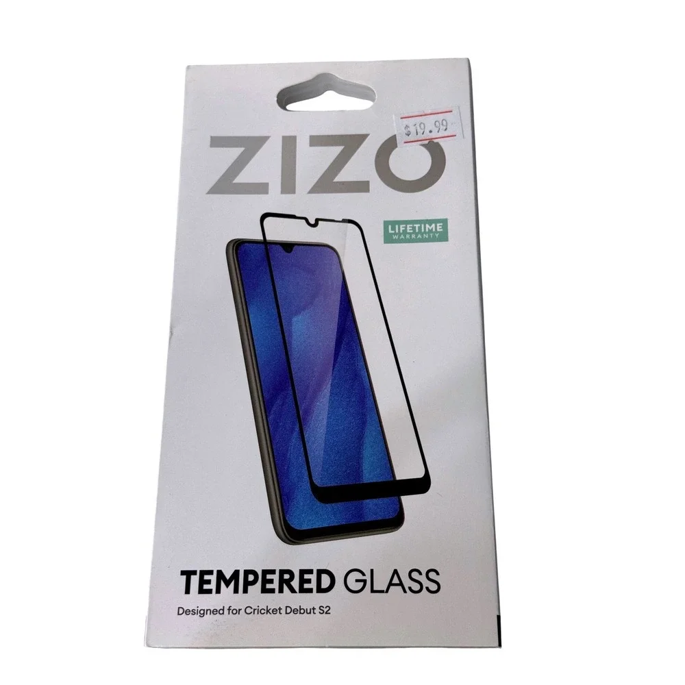 ZIZO‎ Tempered Glass Screen Protector for Cricket Debut S2 9H Hardness Clear New