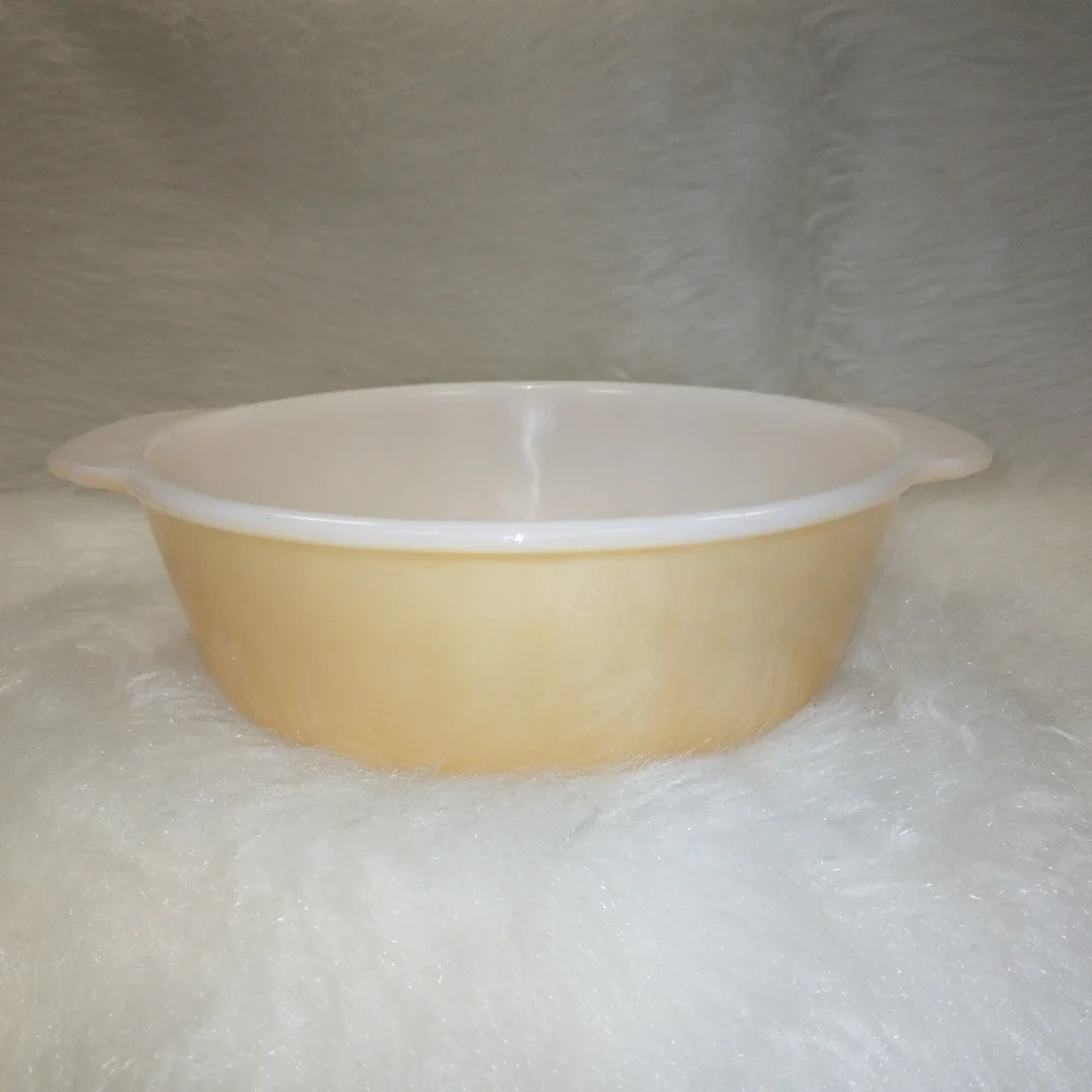 FIRE KING PEACH LUSTER Straight side caserol baking dish 1.5 Quart, No Lid