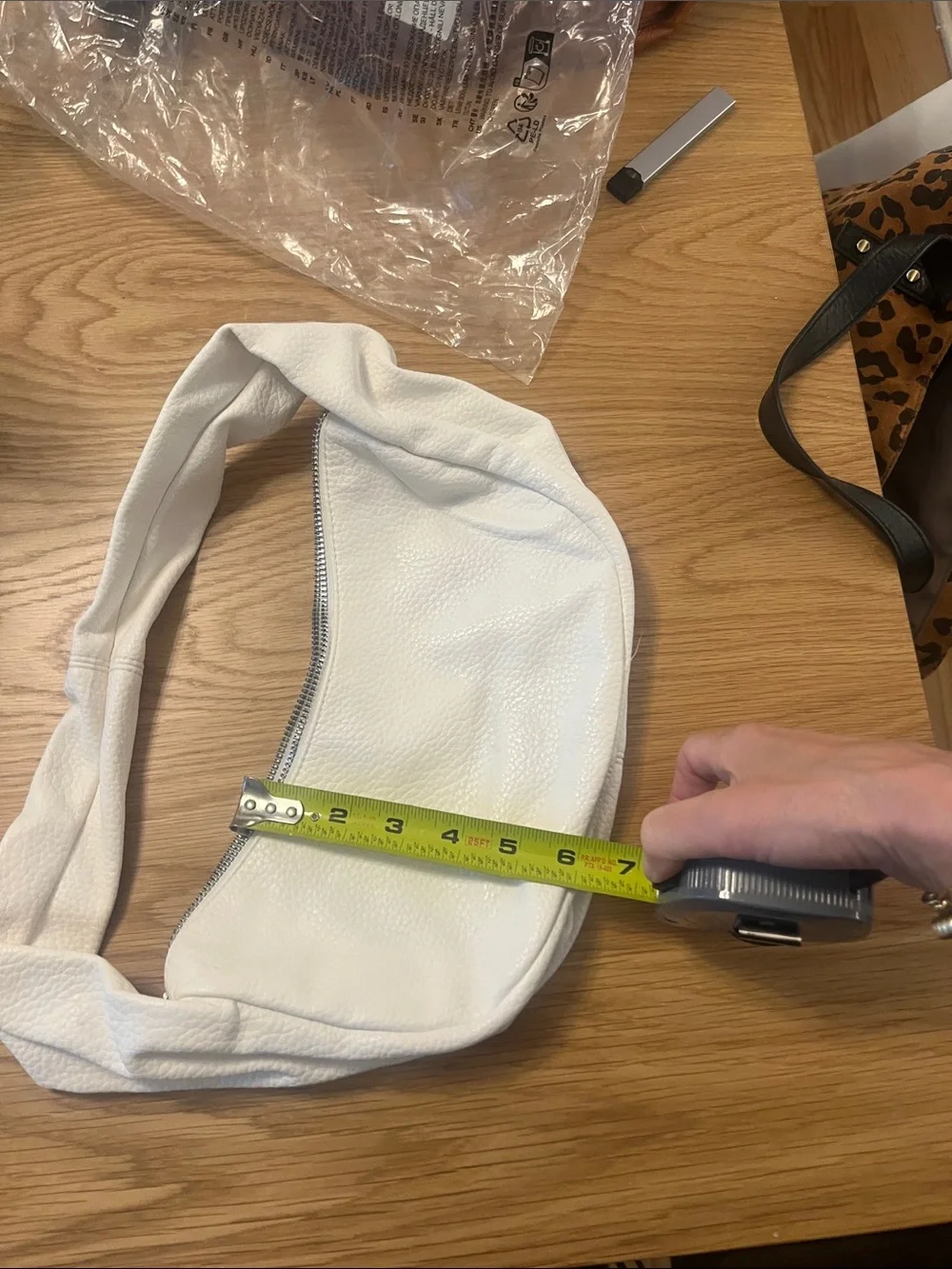 H&M pebbled faux