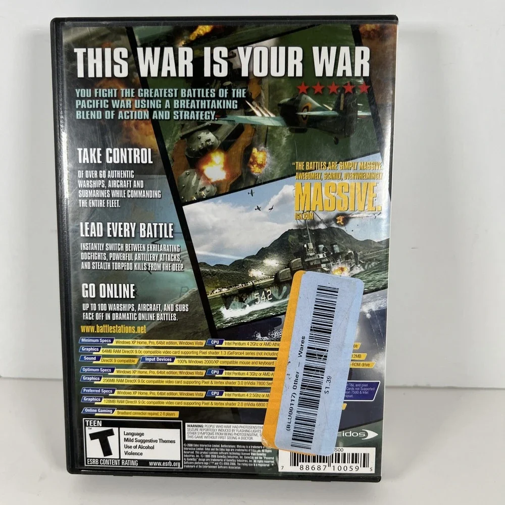 Battlestations:‎ Midway (PC Game DVD-ROM, 2006) With Manual PreOwned