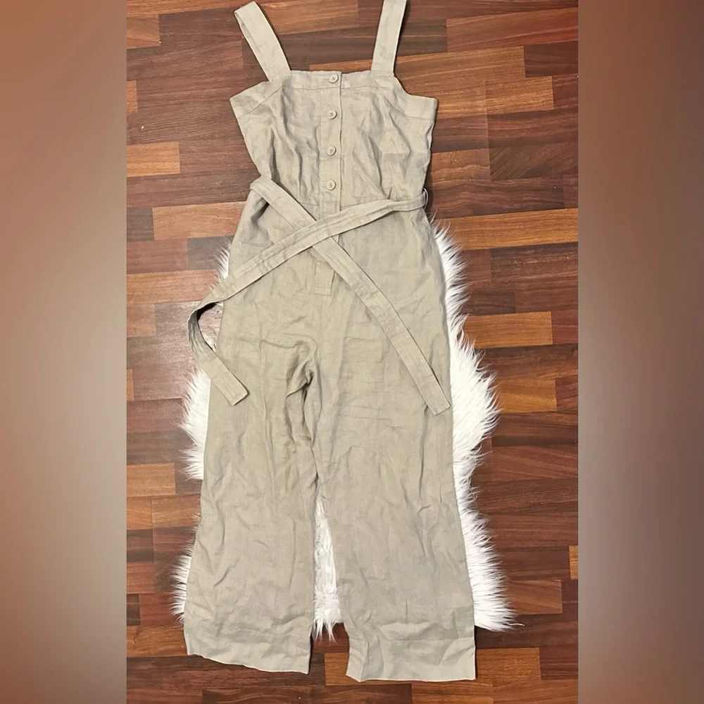 •nwt• Everlane The Linen jumpsuit in Seagrass