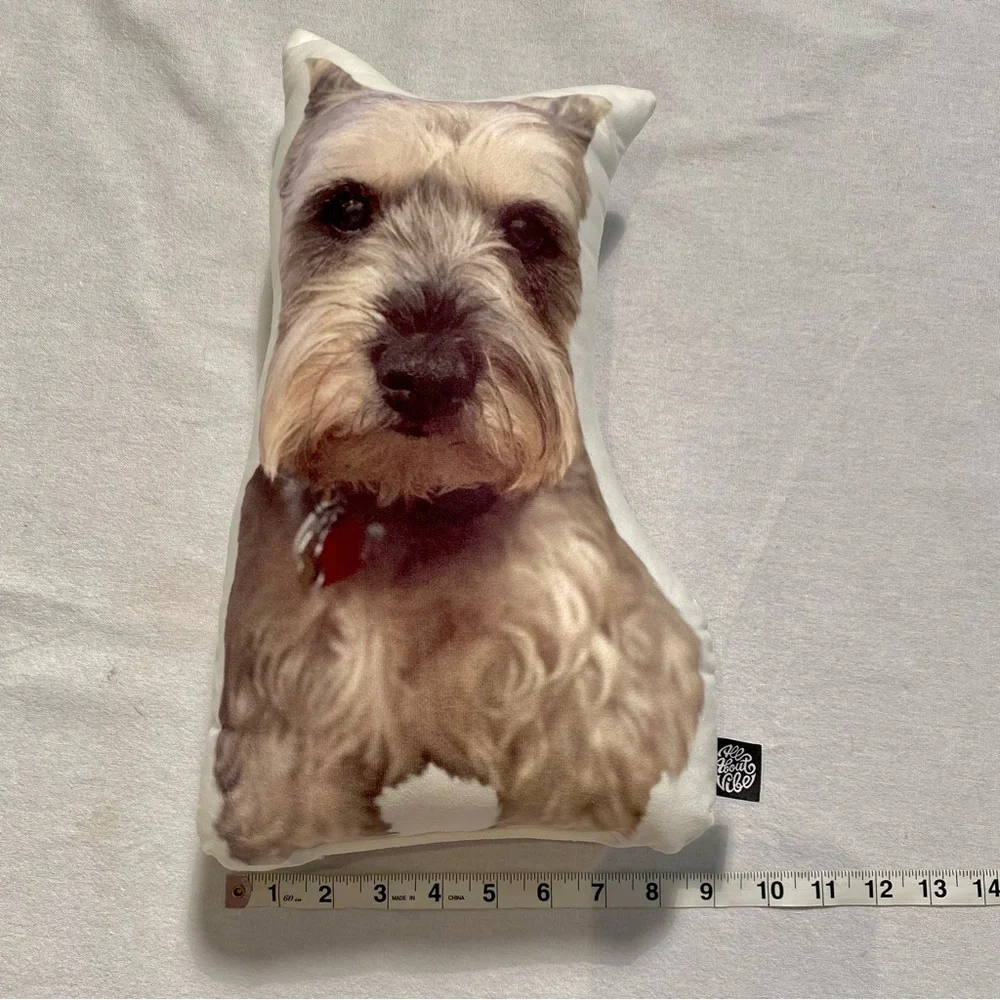 All About‎ Vibe Double Sided Miniature Schnauzer Shaped Pillow 15”