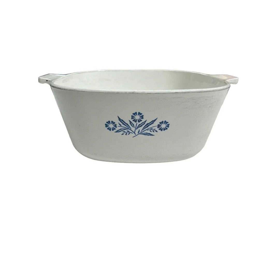 Corning Ware 2 1/2 Qt Baking Dish Blue Cornflower Pattern, No Lid‎ USA Vintage