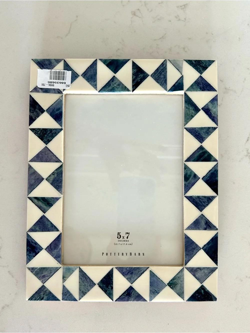 NEW Pottery Barn Bone Geometric Picture Frame
