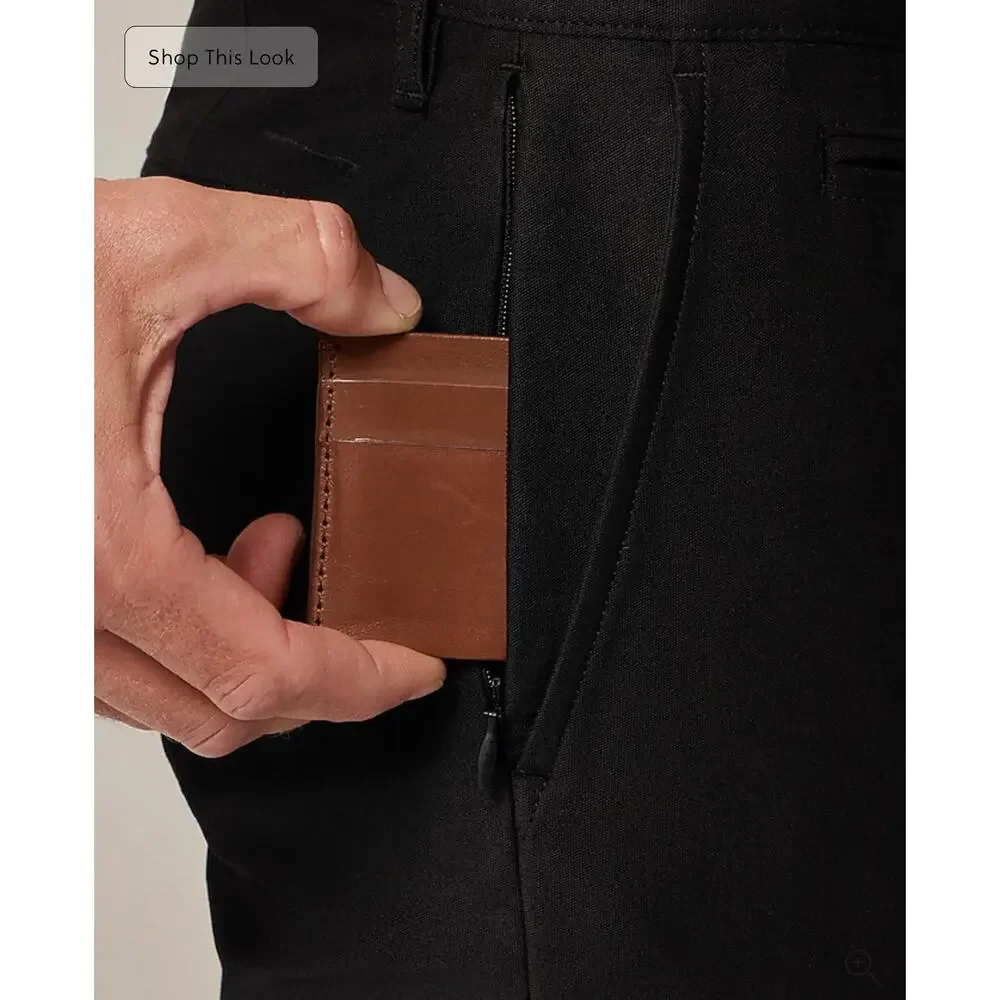 J. Crew 484 Slim-fit tech pant in Black size 34/32