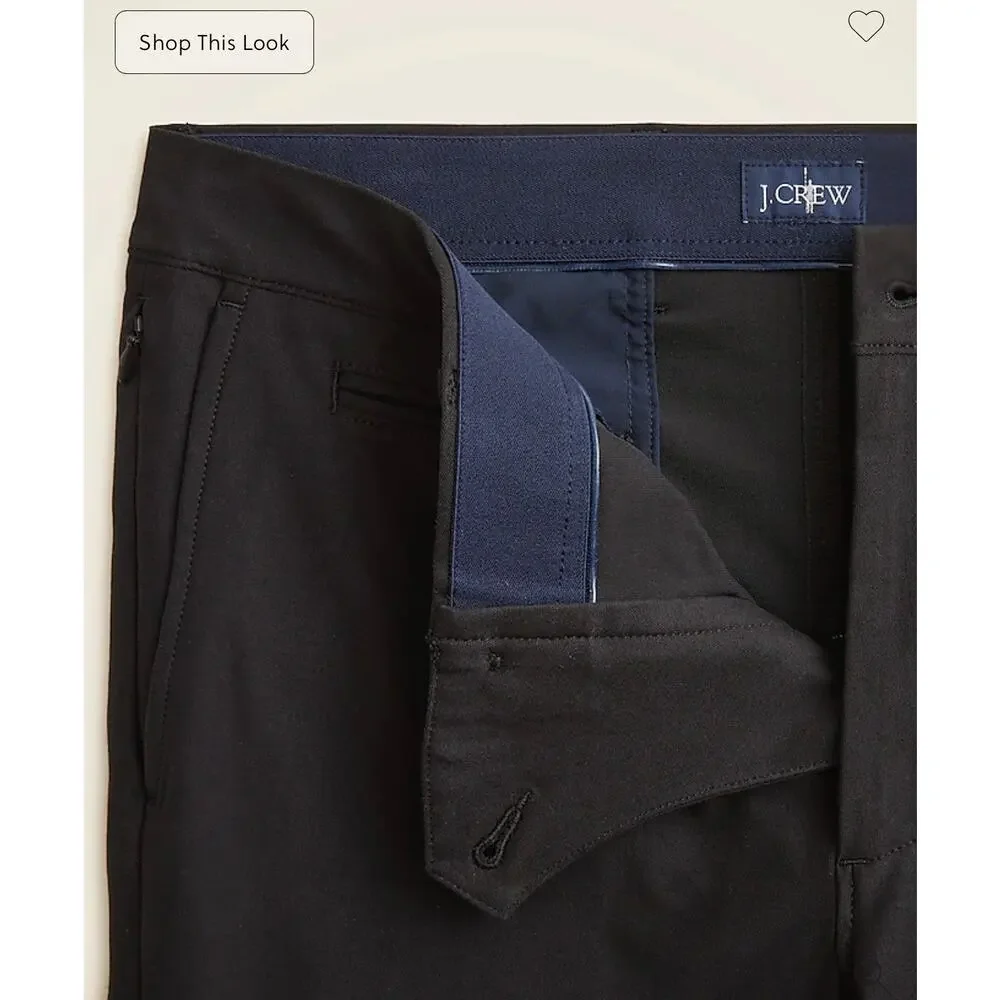 J. Crew 484 Slim-fit tech pant in Black size 34/32