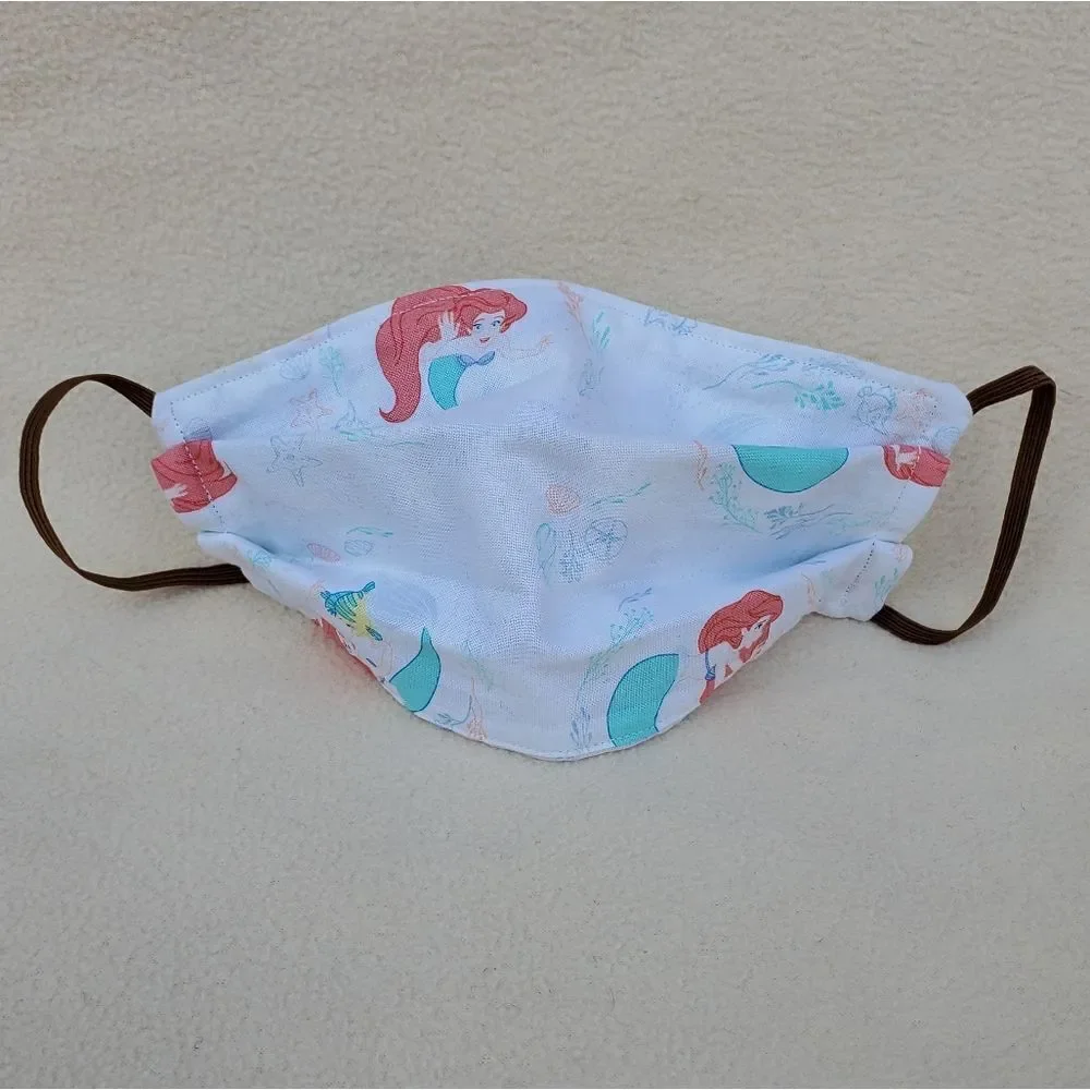 Handmade Disney Little Mermaid adult face mask