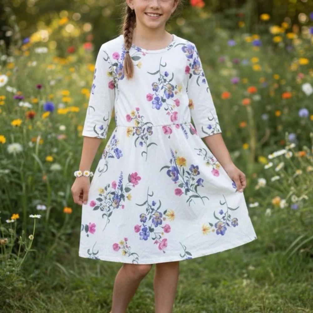 Old Navy | Floral Dress | Big Girl | Extra‎ Large Plus | 100% Cotton