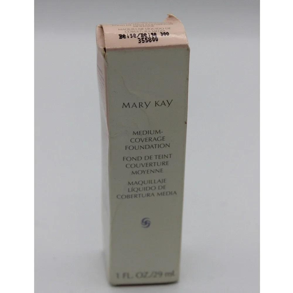 Mary Kay Medium-Coverage Foundation Beige 300 Liquid Makeup 1 fl oz‎ 355800 NIB