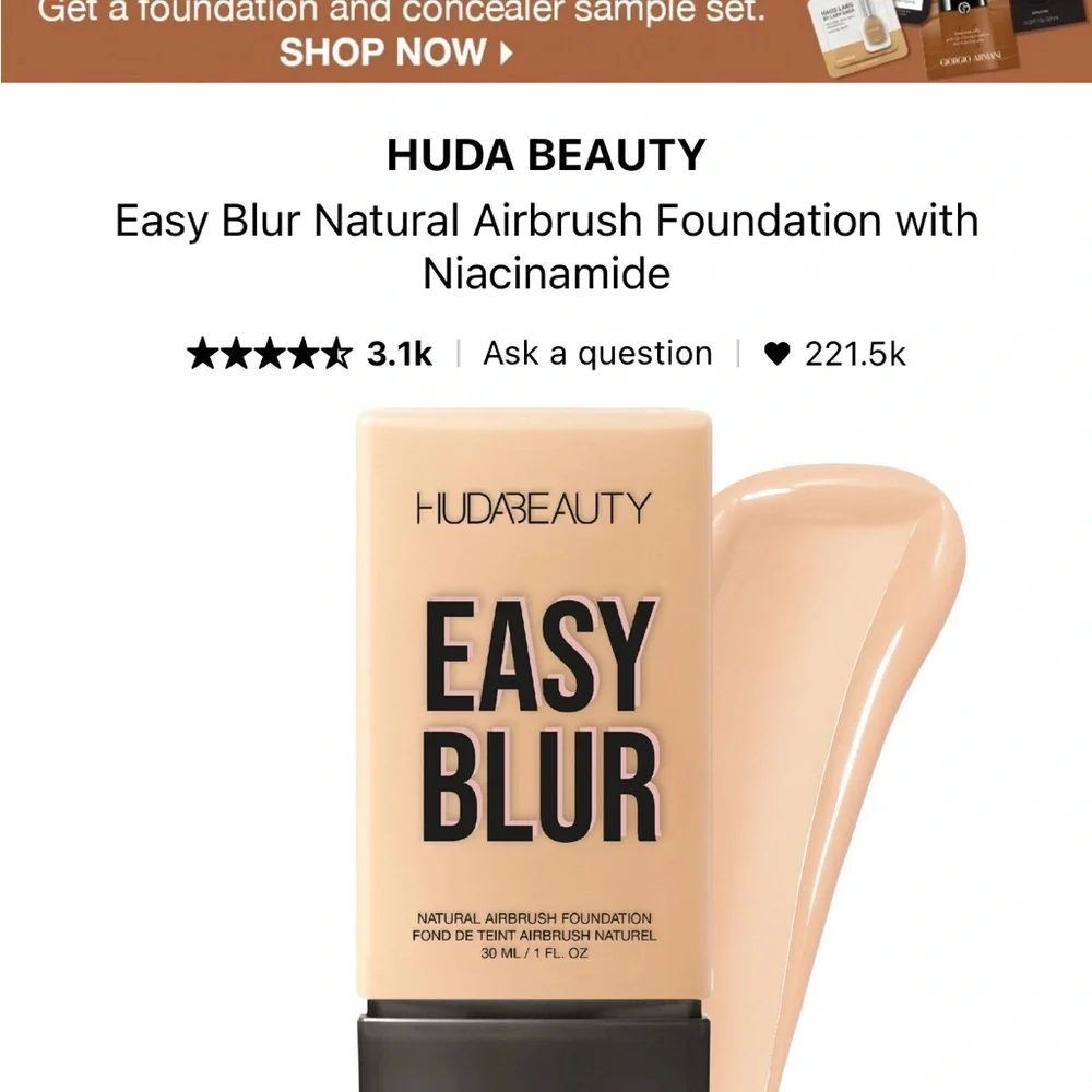 HUDA BEAUTY smooth airbrushed
