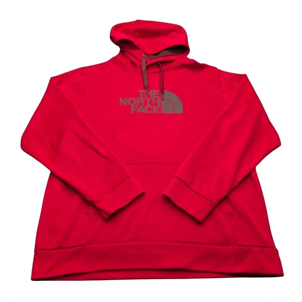 The North Face Men's XL Hoodie Red Pullover‎ Sweatshirt Logo A6S8 Fall 2014