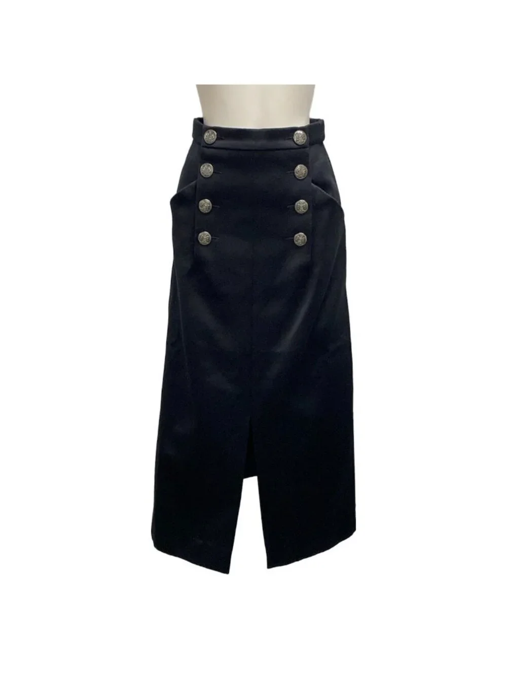 Chanel Long Skirt Black Cotton
