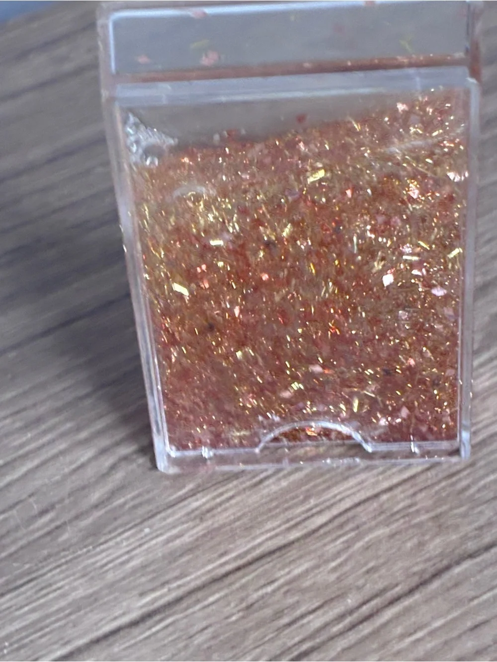 🐼 3/$25 GUC Gold Glitter Snow Globe Frame for Fuji Instax Prints