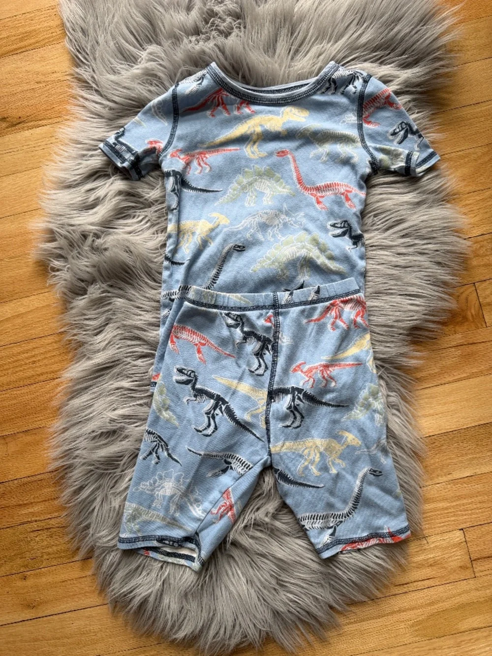 Nordstrom Kids Dino Fitted Two-Piece Short Pajamas