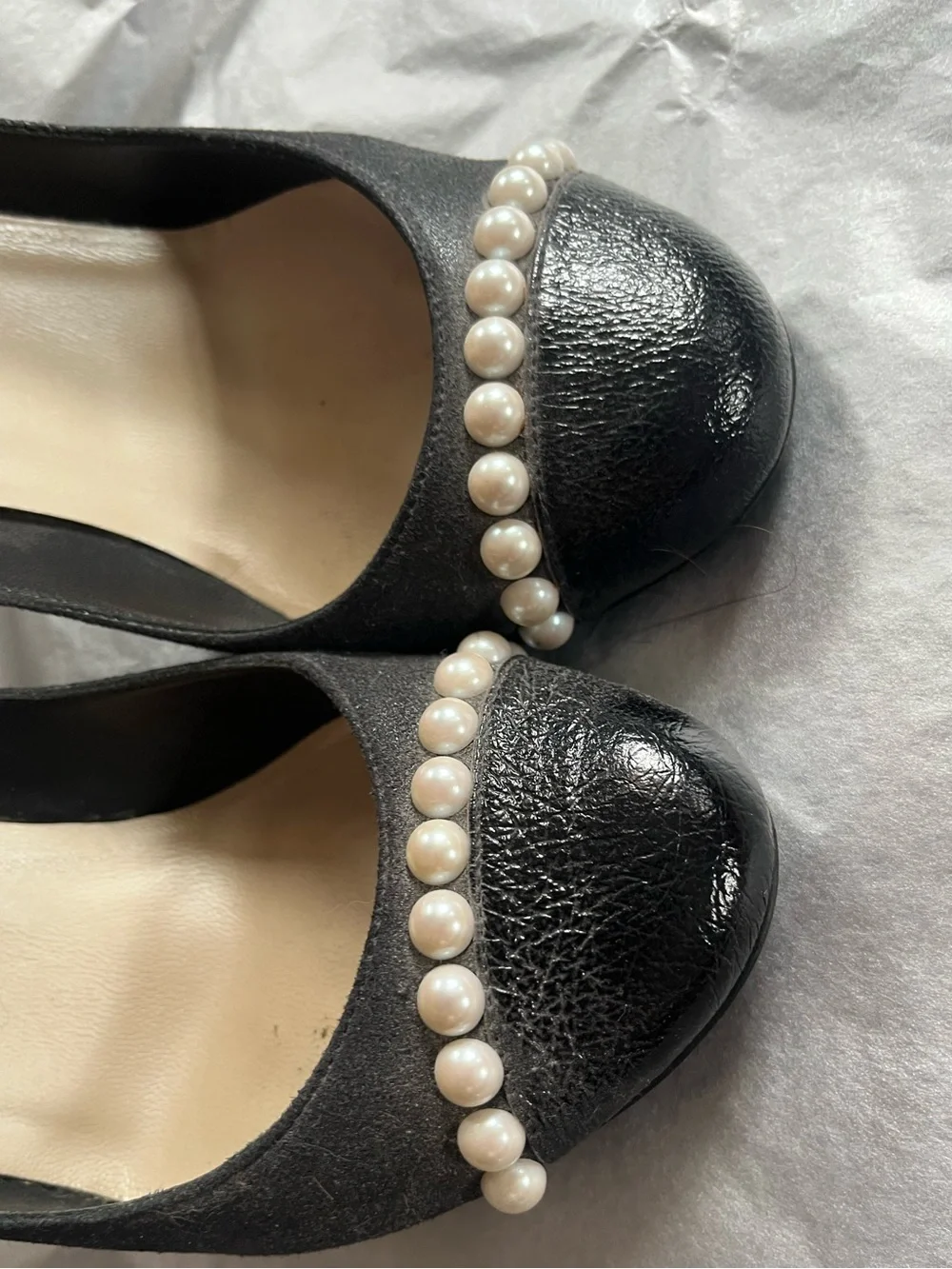Chanel Pearl High Heel Pumps