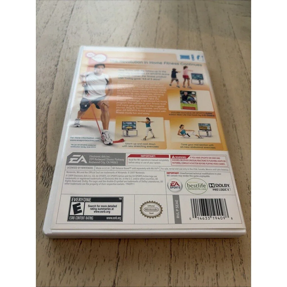 EA Sports Active More Workouts Personal Trainer for Nintendo Wii Complete