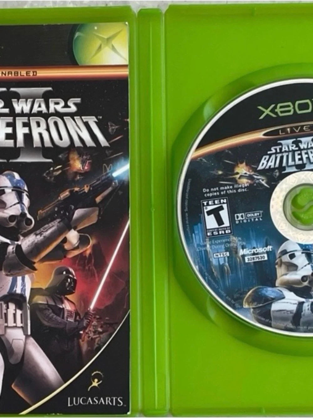 Star Wars Battlefront 2 Xbox Original With Case And Manual T Teen Online Enabled