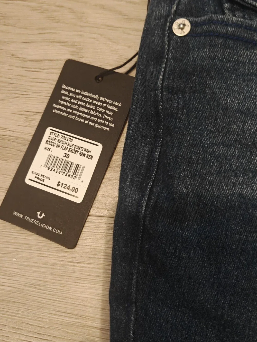 True Religion approximately laying