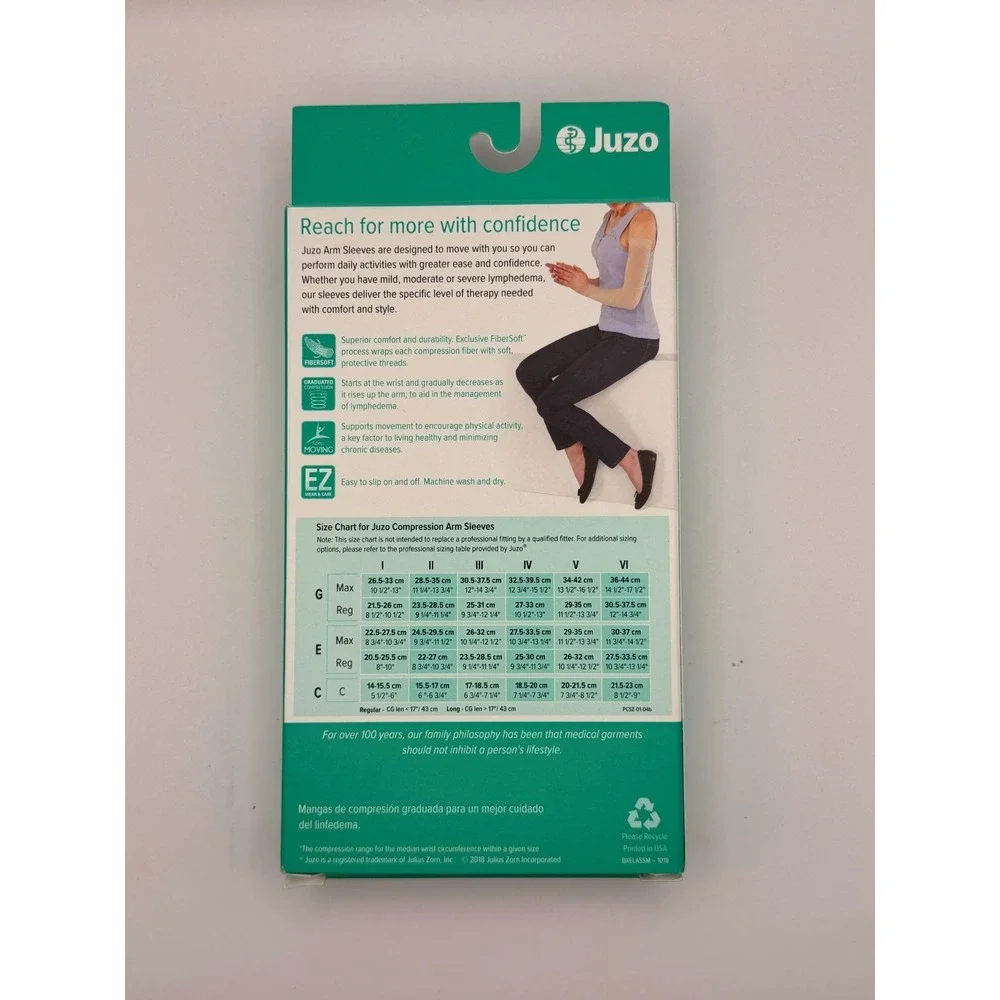 Juzo Dynamic Arm Sleeve 20-30 mmHg Size III Max Regular Beige Silicone