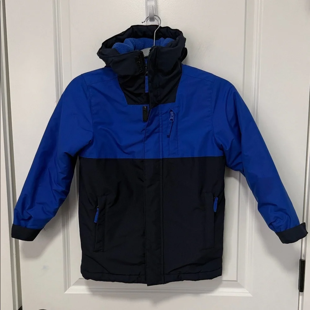 Children’s Place Kids Blue Hooded Puffer Jacket size 5/6