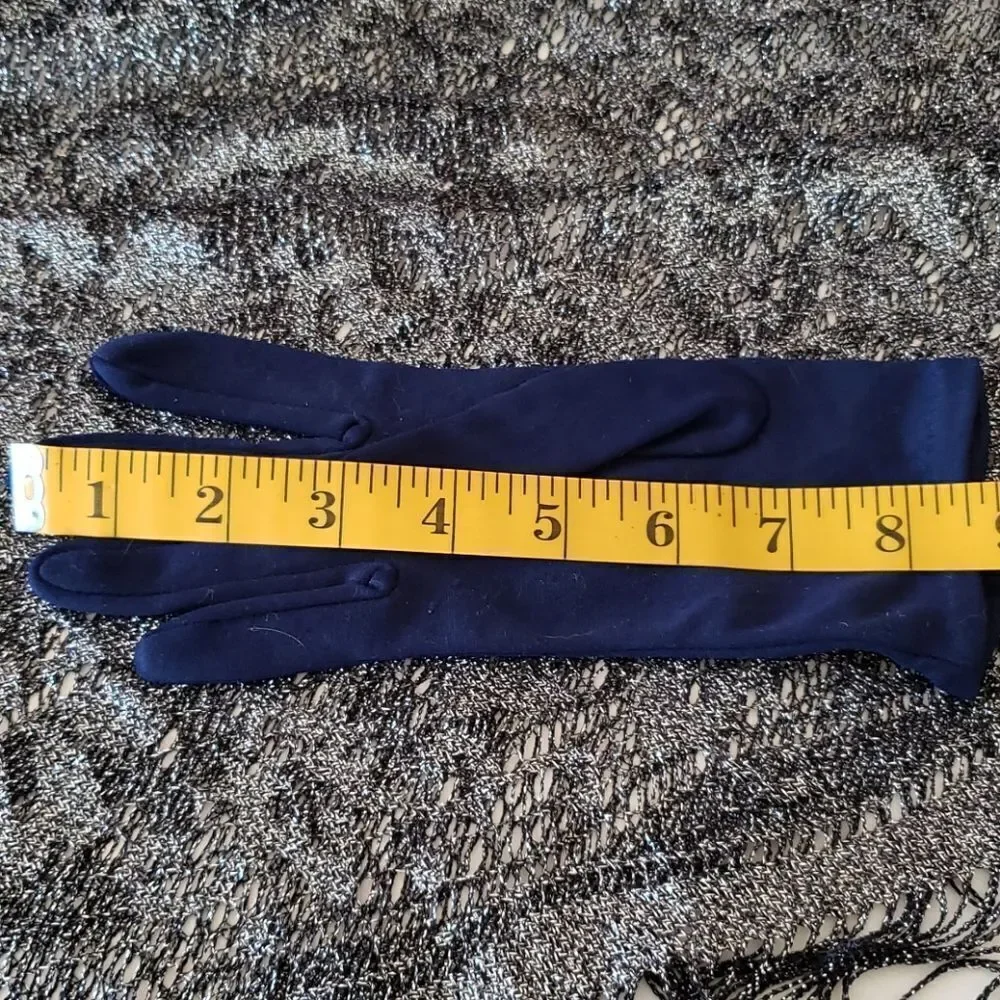 VNTG Blue Nylon Gloves