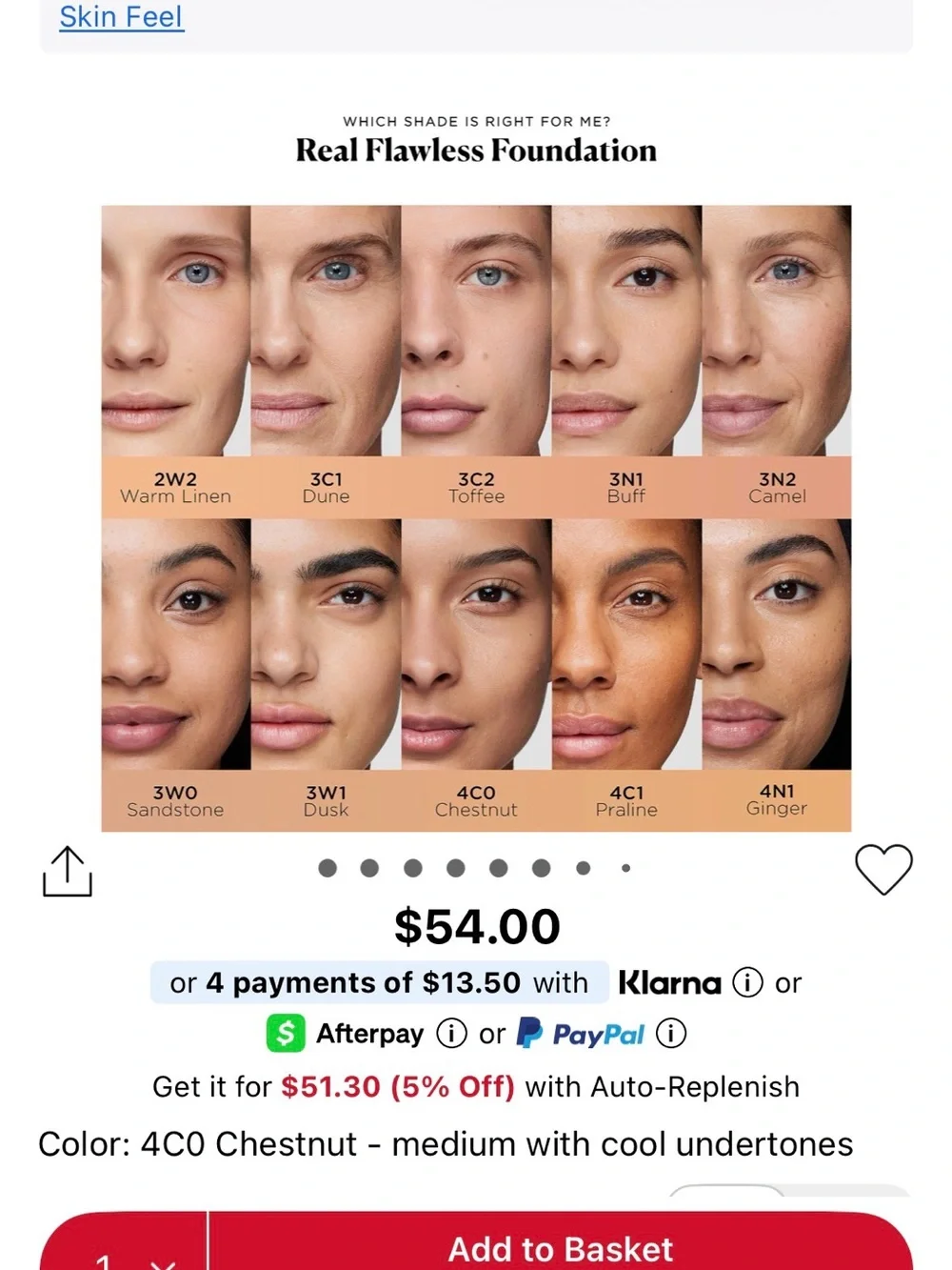 Laura Mercier Real Flawless Foundation - 4C0 Chestnut (NEW)