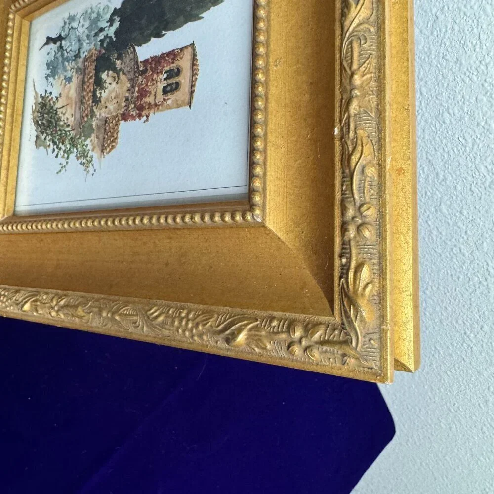 Vintage Victorian Style Gold Ornate Wooden Picture Frame 9