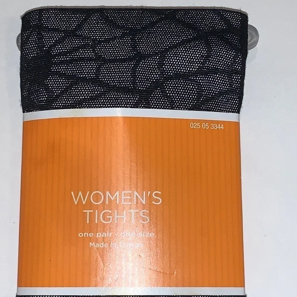 Vintage Spiderweb Tights Black New witchy goth horror vamp punk Halloween