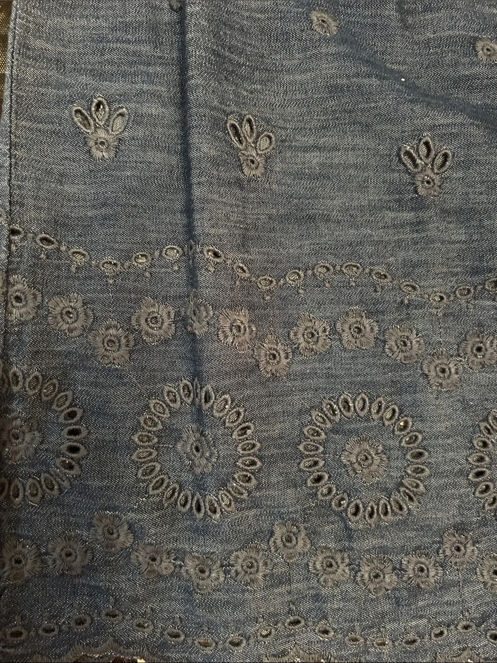 GAP Blue Eyelet Sleeveless Summer Dress