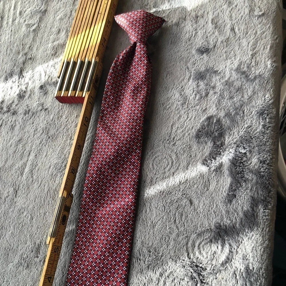 𝅺CHILDREN Silk tie red snap‎ on