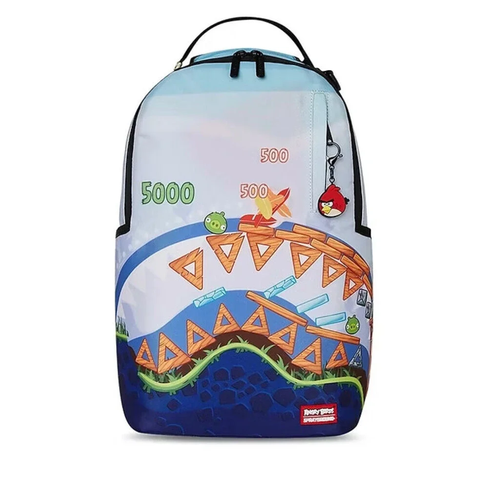 Sprayground Angry Birds Shark Defense Backpack Multicolor Shoulder Strap SPR147