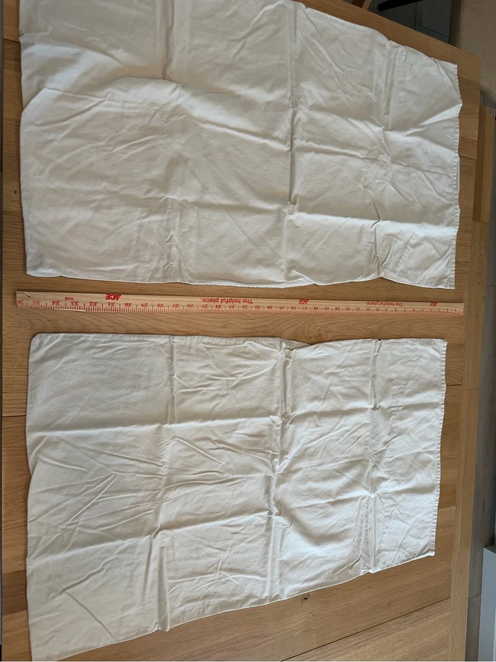 2, tan King size pillow cases