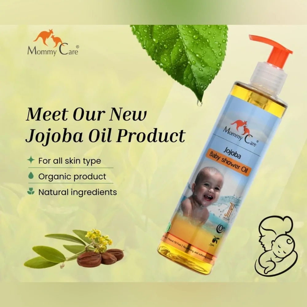 MOMMY CARE Jojoba Baby Shower oil natural body wash Newborns, Kids, & Mom
