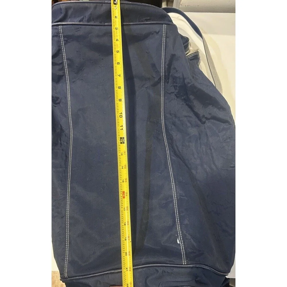 Vintage Adidas Duffel Bag Navy Blue Large Gym Travel Sports Carry On 22”