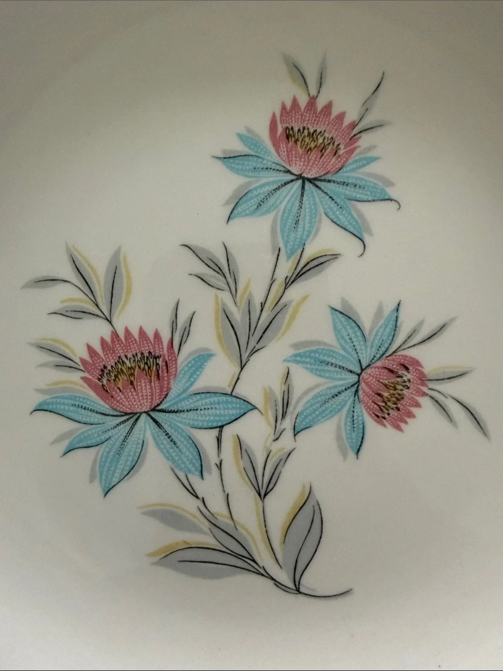 Steubenville Pottery Fairlane Pattern Salad Dessert Plates - Set of 2