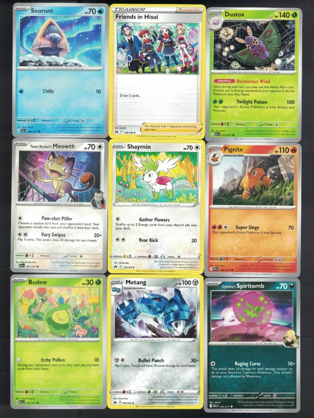 POKEMON 2026 MIX LOT OF 9 AUTHENTIC CARDS