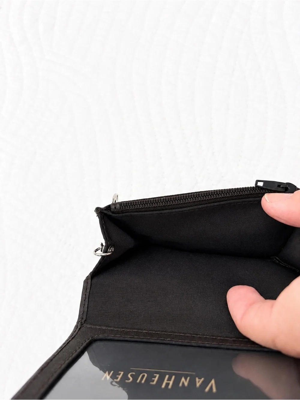 Van Heusen compact leather