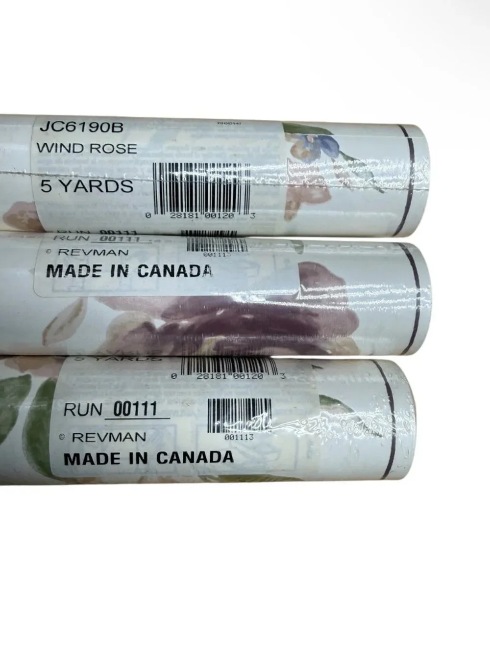 Vintage Wallpaper Border Wind Rose Vine Leaf Design Floral Cottage 3 Rolls NEW