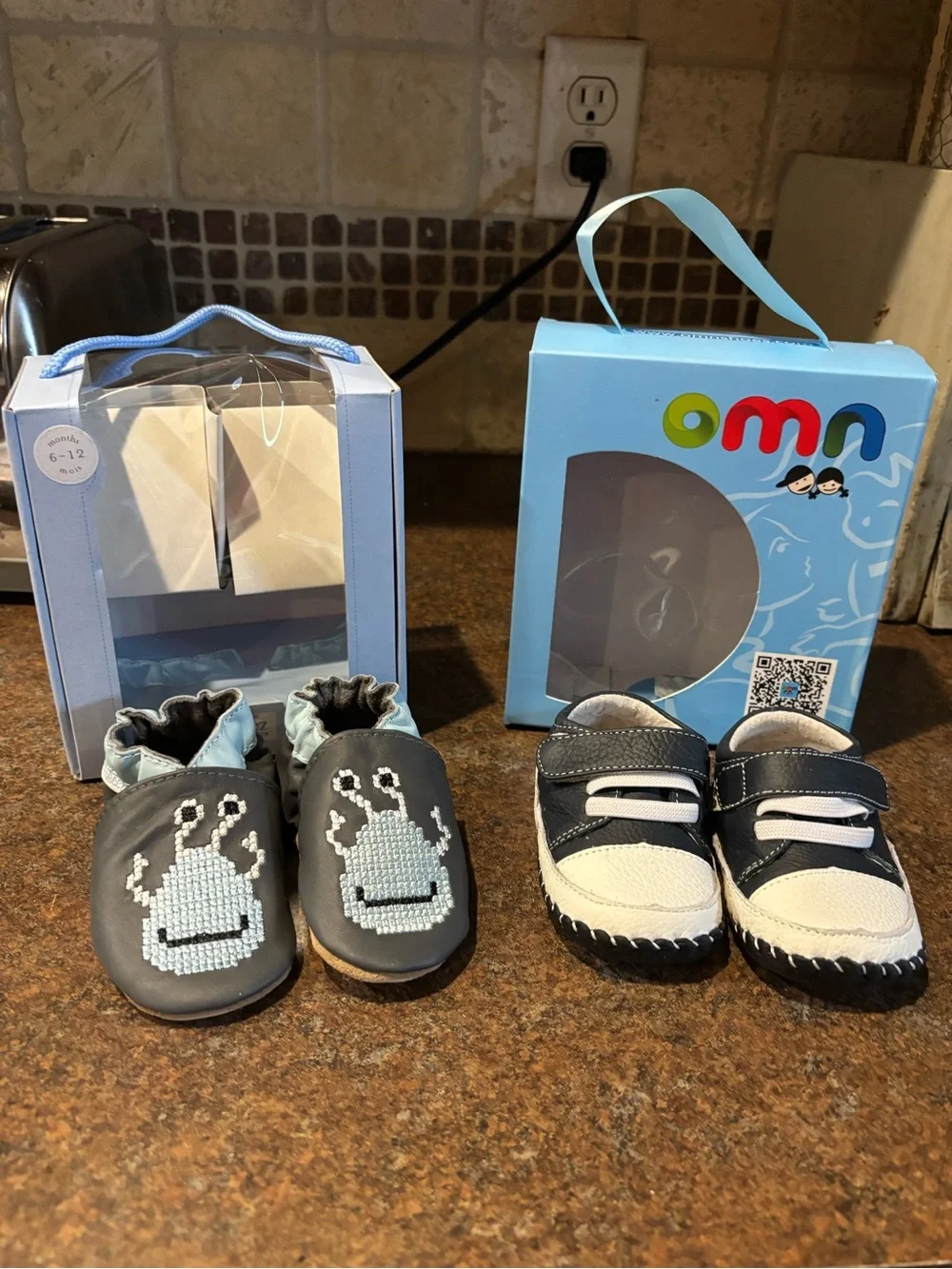 Unbranded Kids Navy & Light Blue Soft-Soled and Sneaker Shoes Set