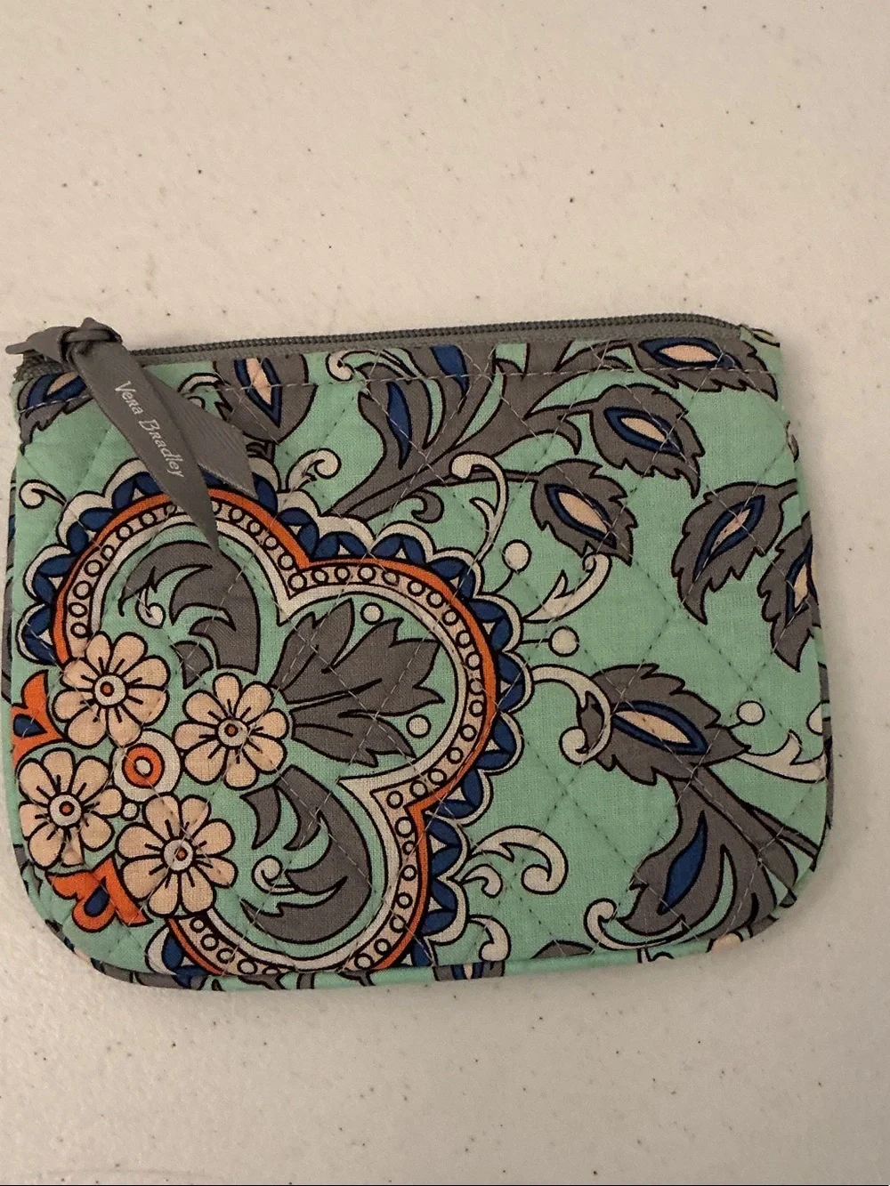 Vera Bradley makeup/cosmetic case in retired “Fan Flowers” pattern