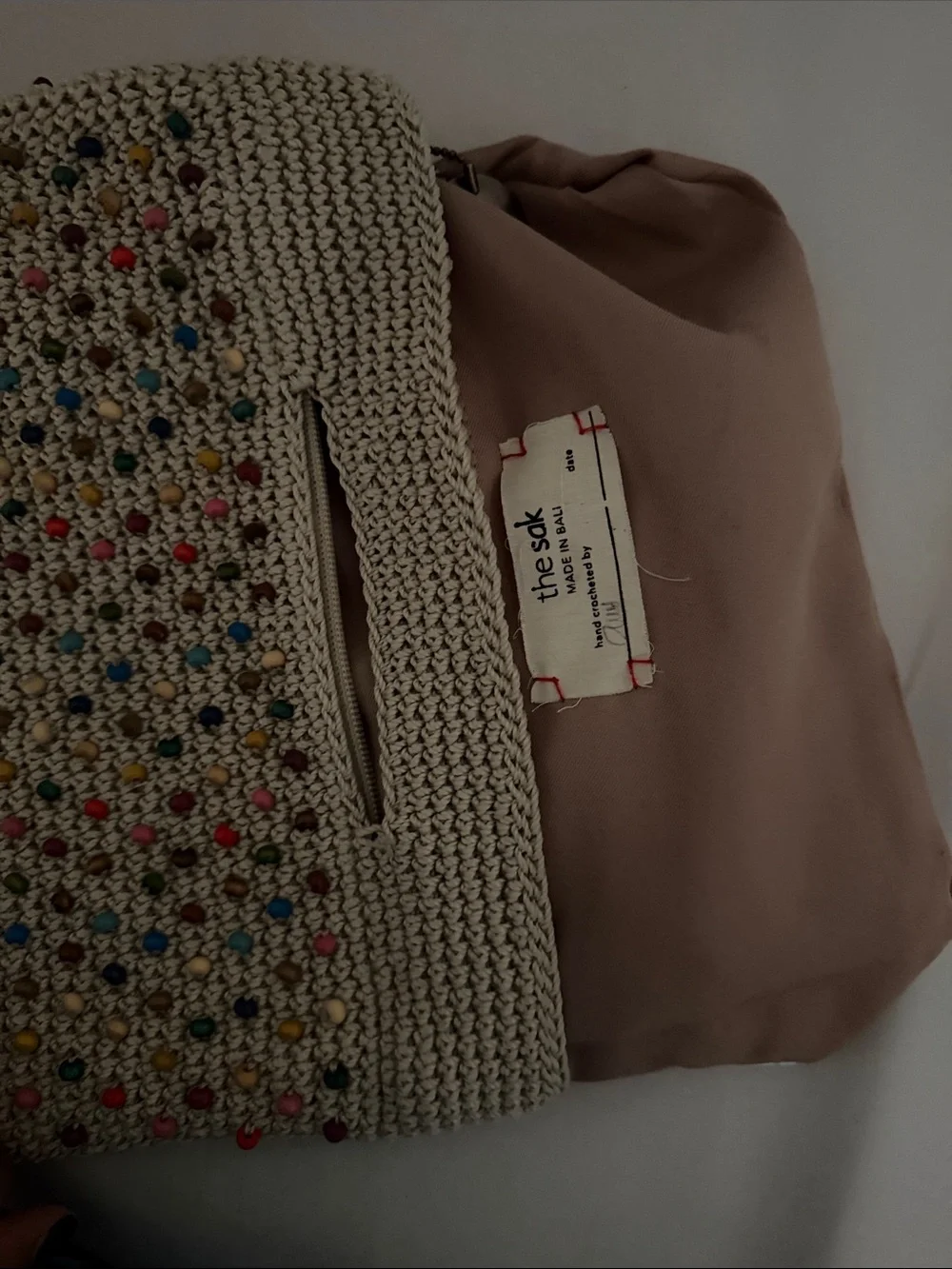 The Sak crocheted clutch
