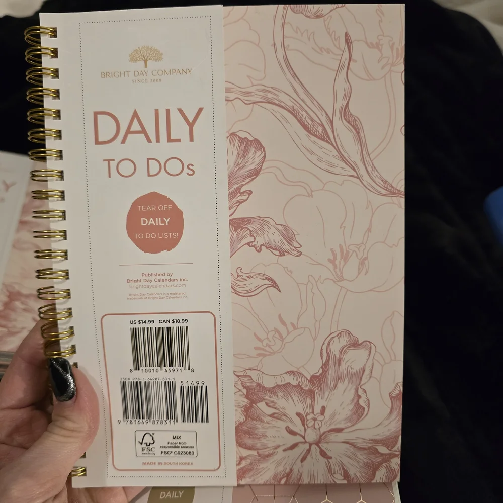 Daily To Dos Planner - Blush Floral